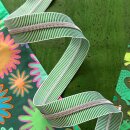 Endlosreißverschluß grün weiße...