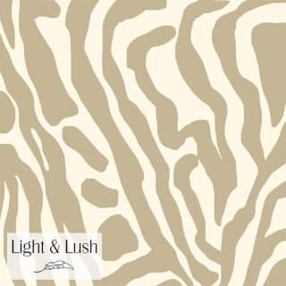 Die Ansicht zeigt einen weich fliessenden gruen sand gemusterten Viscosestoff.