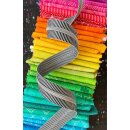 Endlosreißverschluß schwarz weiße Streifen