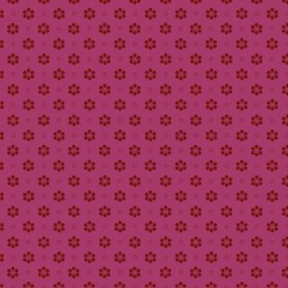 Baumwollstoff rot mit kleinem Blumenmuster in dunklerem rot