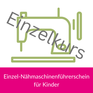 grafische Darstellung einer Nähmaschine in grün