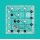 Das Bild zeigt das quadratische Turn-a-Round Left-Handed Lineal von Creative Grids im Mass von 4,5 x 4,5inch fuer Linkshaender.