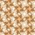 Das Bild zeigt den Patchworkstoff  Wondered Fox Run. Der sitzende kupferfarbene Fuchs auf beige gedruckt schaut sich verwundert nach hinten um.