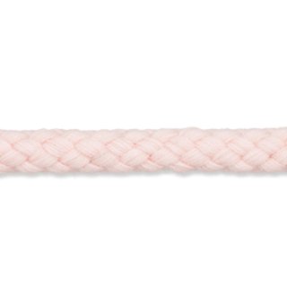 Das Bild zeigt den Ausschnitt der Baumwollkordel in pink mit 7mm Durchmesser.
