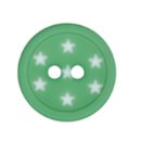 Knopf mit Sternendruck grün
