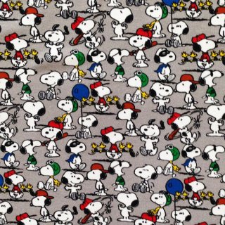 Snoopy mit Mütze grau