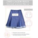 Damen No.9 Zwei-Lagen-Rock