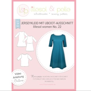 woman No.22 Jerseykleid mit U-Bootausschnitt