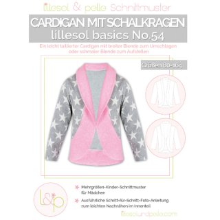 kinder No. 54 Cardigan mit Schalkragen