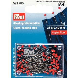 Glaskopfstecknadeln 35 x 0,4mm