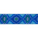 Brocade blue/silver